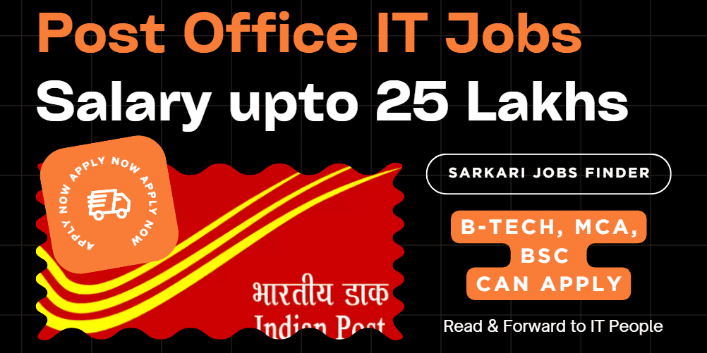 IT jobs Post Office payment bank